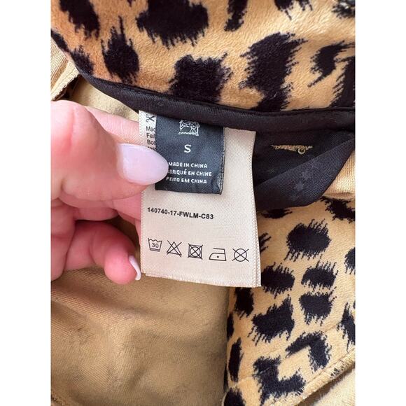 Scotch & Soda Leopard Print Tailored Trousers Pants Size Small - Picture 8 of 10